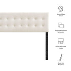 Modway Emily Stain-Resistant Performance Velvet King Size Headboard