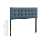 Modway Emily Stain-Resistant Performance Velvet King Size Headboard