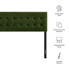 Modway Emily Stain-Resistant Performance Velvet King Size Headboard