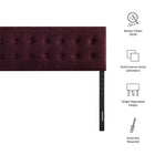 Modway Emily Stain-Resistant Performance Velvet King Size Headboard