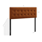Modway Emily Stain-Resistant Performance Velvet King Size Headboard