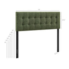 Modway Emily Fabric Upholstered King Size Headboard