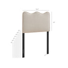 Modway Athena Stain-Resistant Performance Velvet Twin Size Headboard