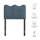 Modway Athena Stain-Resistant Performance Velvet Twin Size Headboard