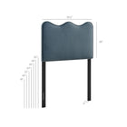 Modway Athena Stain-Resistant Performance Velvet Twin Size Headboard