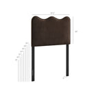Modway Athena Stain-Resistant Performance Velvet Twin Size Headboard