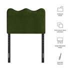 Modway Athena Stain-Resistant Performance Velvet Twin Size Headboard