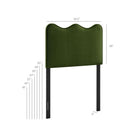 Modway Athena Stain-Resistant Performance Velvet Twin Size Headboard
