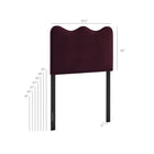 Modway Athena Stain-Resistant Performance Velvet Twin Size Headboard
