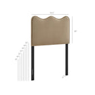 Modway Athena Stain-Resistant Performance Velvet Twin Size Headboard