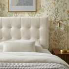 Modway Lily Stain-Resistant Performance Velvet Twin Size Headboard
