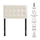 Modway Lily Stain-Resistant Performance Velvet Twin Size Headboard