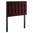 Modway Lily Stain-Resistant Performance Velvet Twin Size Headboard