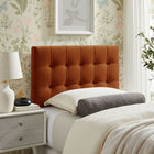Modway Lily Stain-Resistant Performance Velvet Twin Size Headboard