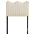 Modway Athena Striped Fabric Upholstered Twin Size Headboard