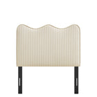 Modway Athena Striped Fabric Upholstered Twin Size Headboard