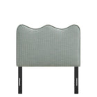 Modway Athena Striped Fabric Upholstered Twin Size Headboard