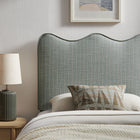 Modway Athena Striped Fabric Upholstered Twin Size Headboard