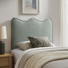 Modway Athena Striped Fabric Upholstered Twin Size Headboard