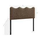 Modway Athena Striped Fabric Upholstered Full Size Headboard