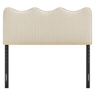 Modway Athena Striped Fabric Upholstered Full Size Headboard