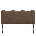 Modway Athena Striped Fabric Upholstered Queen Size Headboard