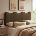 Modway Athena Striped Fabric Upholstered Queen Size Headboard