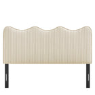 Modway Athena Striped Fabric Upholstered Queen Size Headboard