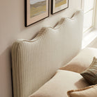 Modway Athena Striped Fabric Upholstered Queen Size Headboard