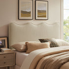 Modway Athena Striped Fabric Upholstered Queen Size Headboard