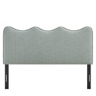 Modway Athena Striped Fabric Upholstered Queen Size Headboard