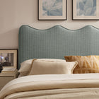 Modway Athena Striped Fabric Upholstered Queen Size Headboard