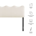 Modway Athena Stain-Resistant Performance Velvet King Size Headboard