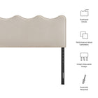 Modway Athena Stain-Resistant Performance Velvet King Size Headboard