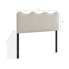 Modway Athena Stain-Resistant Performance Velvet King Size Headboard