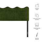 Modway Athena Stain-Resistant Performance Velvet King Size Headboard
