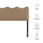 Modway Athena Stain-Resistant Performance Velvet King Size Headboard