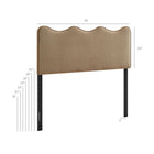 Modway Athena Stain-Resistant Performance Velvet King Size Headboard