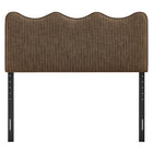 Modway Athena Striped Fabric Upholstered King Size Headboard
