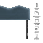 Modway Cosette Performance Velvet King Size Headboard