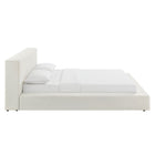 Modway Luma Chenille Upholstered Queen Platform Bed Frame