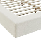 Modway Luma Chenille Upholstered Queen Platform Bed Frame