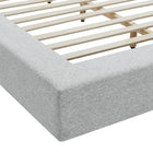 Modway Luma Chenille Upholstered Queen Platform Bed Frame