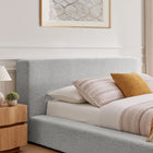 Modway Luma Chenille Upholstered Queen Platform Bed Frame