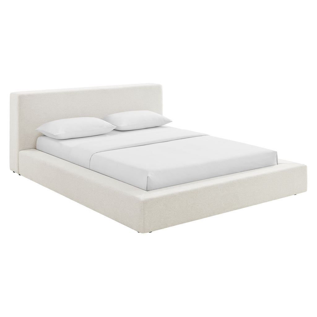 Modway Luma Chenille Upholstered King Platform Bed Frame