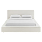 Modway Luma Chenille Upholstered King Platform Bed Frame