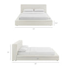 Modway Luma Chenille Upholstered King Platform Bed Frame