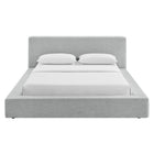 Modway Luma Chenille Upholstered King Platform Bed Frame