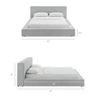 Modway Luma Chenille Upholstered King Platform Bed Frame