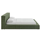 Modway Luma Chenille Upholstered Queen Platform Bed Frame